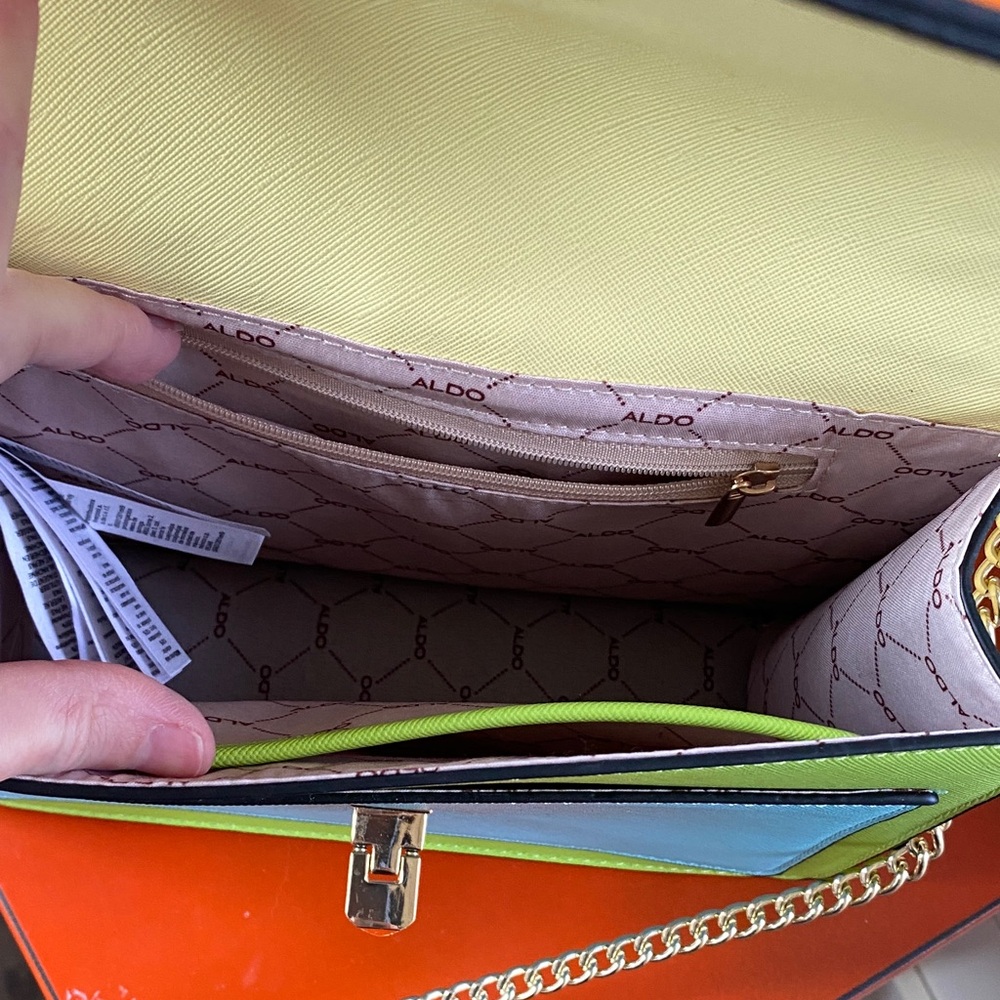 Aldo Multicolor Chain Strap Crossbody Bag - Picture 5 of 9